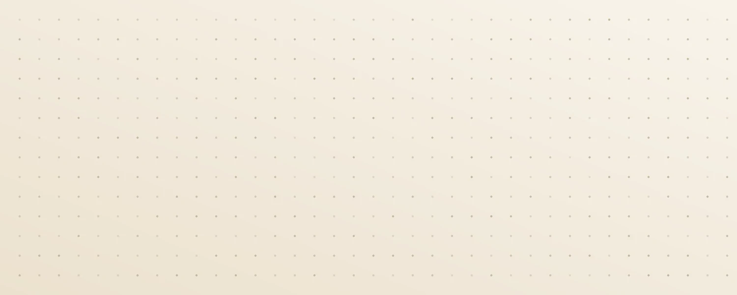 Cream aesthetic Notion cover with a subtle taupe dot grid