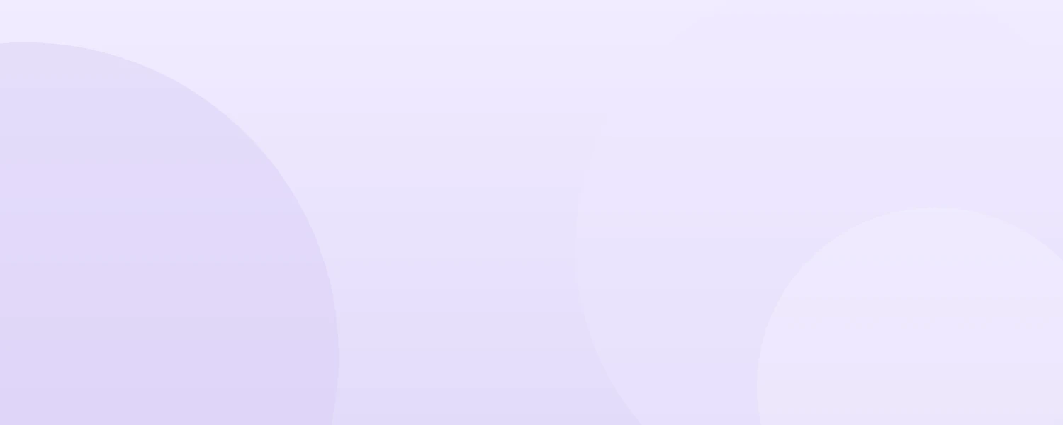 Cute lilac Notion cover with soft white cloud-like orbs