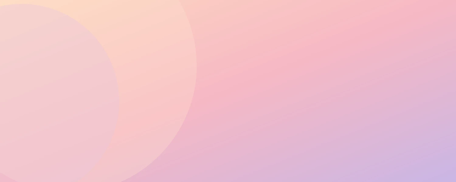 Aesthetic gradient Notion cover from peach through rose to lilac