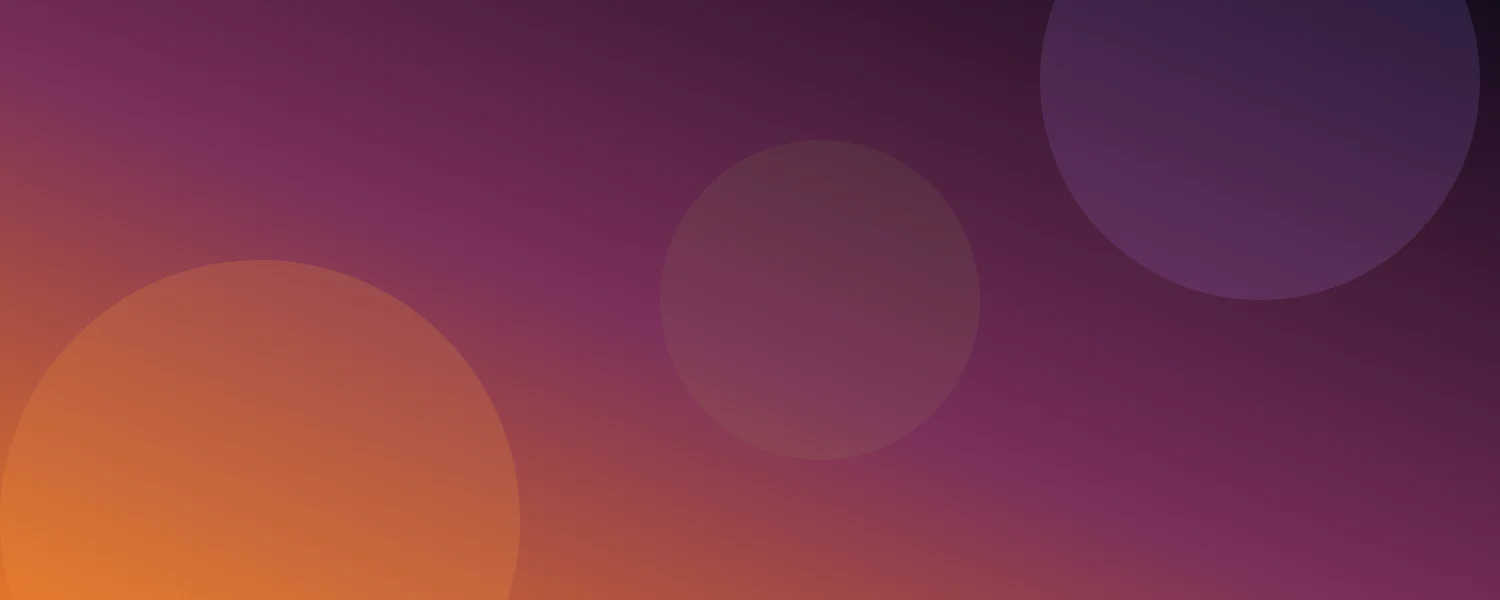 Halloween Notion cover with an orange to purple gradient and soft glowing circles