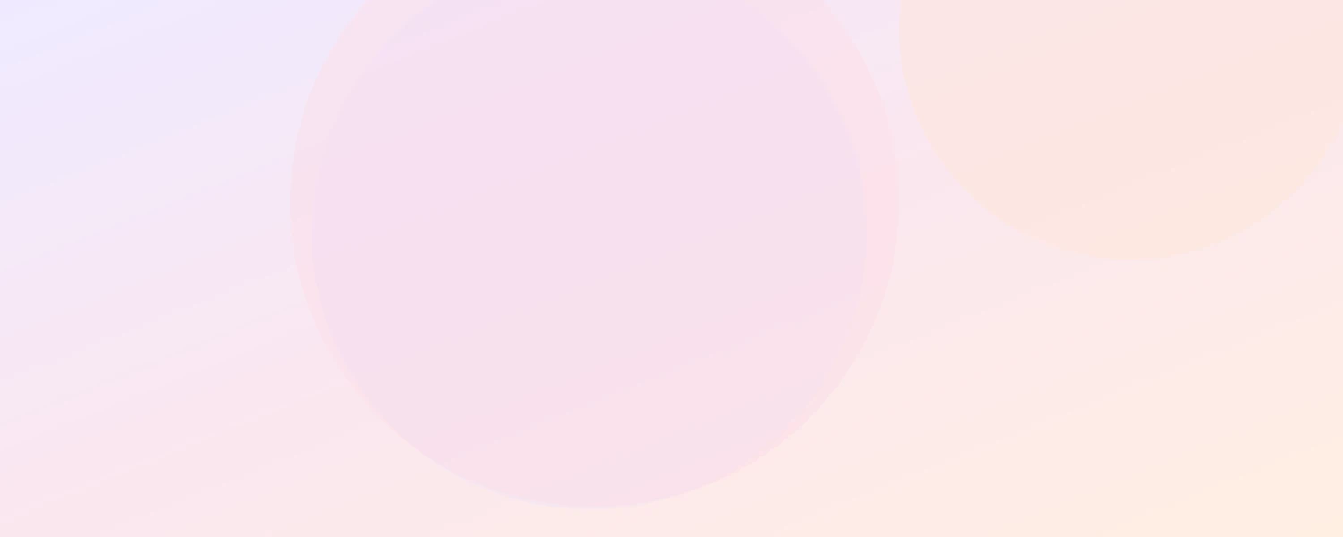 Soft pastel gradient Notion cover blending lavender into peach