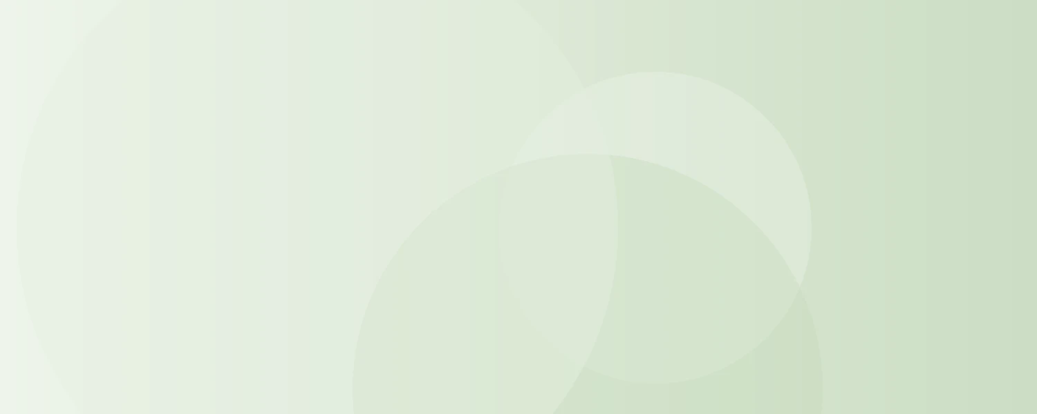 Soft sage green gradient Notion cover with tonal orbs