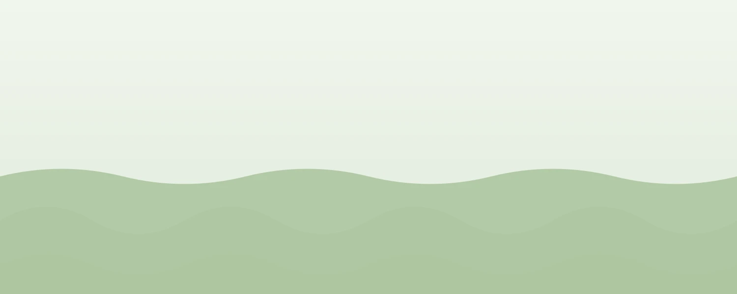 Pale green Notion cover with layered soft wave bands